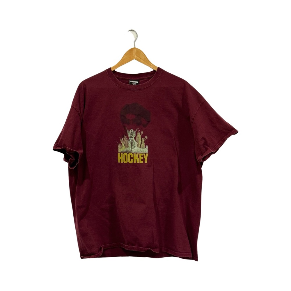 Hockey serenade skate tshirt - rare piece - maroon - 2X